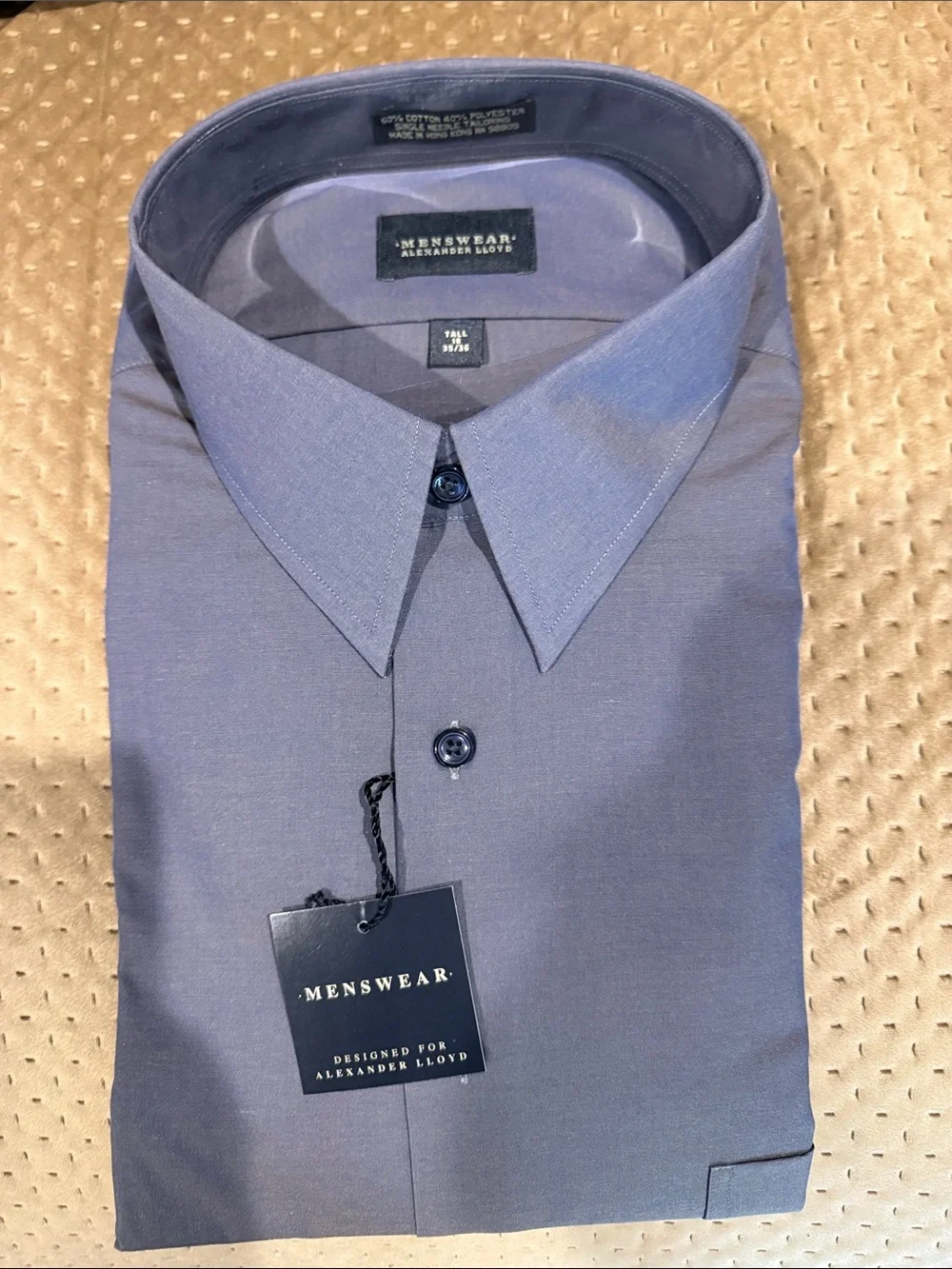 Menswear by Blue Dress Shirt - Classic Point Collar